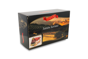 Хамон-міні Serrano с/в 9-11місяців 1кг подарункова упаковка Porxas