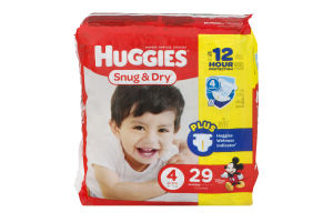 Huggies Snug & Dry Diapers Size 4 - 29 CT