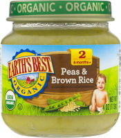 Earth's Best Organic Peas & Brown Rice Stage 2