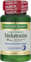 Nature's Bounty Melatonin 10 MG Quick Dissolve - 45 CT