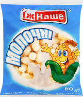 Палочки кукурузные сладкие неглазированные Молочные ЇжНаше м/у 60г