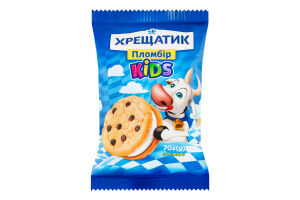Мороженое 15% пломбир на печенье с дропсами Kids Хрещатик м/у 70г