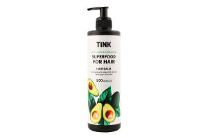 Бальзам для надання об'єму Avocado&Collagen Superfood for hair Tink 500мл