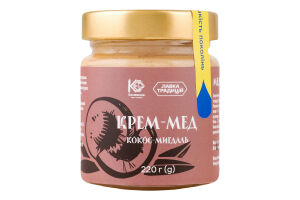 Крем-мед Кокос-мигдаль Конюшина с/б 220г