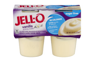 Jell-O Sugar Free Vanilla - 4 CT