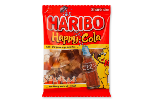 Цукерки желейні неглазуровані Happy-cola Haribo м/у 150г