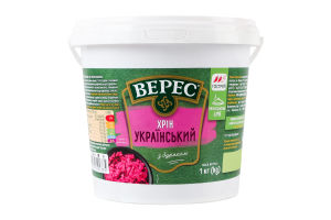 Хрен со свеклой нестерилизованный Украинский Верес ведро 1кг