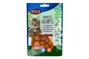 Ласощі д/котів Преміо Барбекю Хартс курка 50г Тріксі