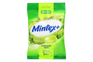 Карамель леденцовая со вкусом мяты и ментола Mintex+ м/у 140г