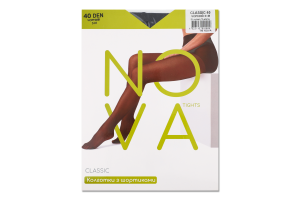 Колготки жіночі Nova Classic 40 чорний р.3