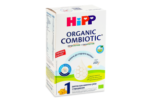 Смесь молочная сухая для детей с рождения 1 Organic combiotic Hipp к/у 500г