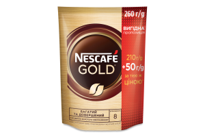 Кофе растворимый сублимированный Gold Nescafe д/п 260г