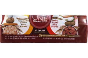 Purina One Smartblend Adult Dog Food Variety Pack - 12 CT