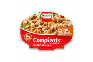 Hormel Compleats Swedish Meatballs, 9 Ounce