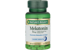 Nature's Bounty Melatonin 5 MG Rapid Release Softgels - 90 CT