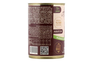 Корм д/дорослих котів з ягням 400г ж/б How Meow