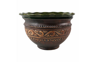 Макитра-волновка 2л Шляхтянская Покутська кераміка 1шт