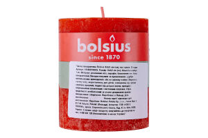 Свічка помаранч.Рустік Bolsius 8*6,8см