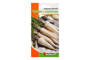 Насіння Петрушка Чубчик та корінчик 2г Яскрава