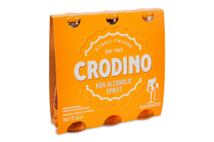 Напій безалкогольний газований на ароматизаторах аперитивний Spritz Crodino к/у 3х0.175л