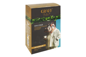 Чай чорний байховий листовий з ароматом бергамоту Ерл Грей Graff к/у 80г
