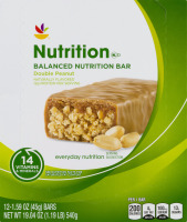 Ahold Nutrition Balanced Nutrition Bar Double Peanut - 12 CT