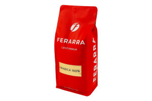 Кава натуральна смажена в зернах 100% Arabica Ferarra в/ґ м/у 1кг