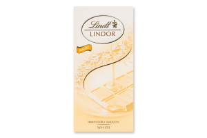 Шоколад білий Lindor Lindt к/у 100г
