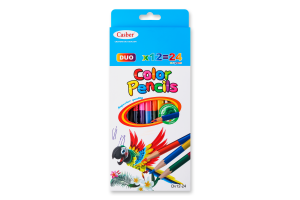 Набір олівців кольорових двосторонніх 12шт