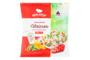 Суміш овочева заморожена Гавайська Шеф Кухар м/у 400г