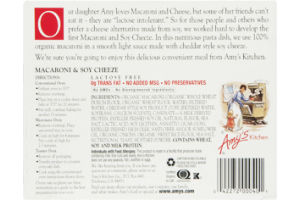 Amy's Macaroni & Soy Cheeze