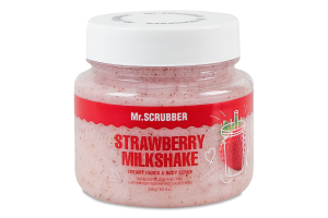 Крем-скраб для рук и тела с ароматом клубничного коктейля Mr.Scrubber 250г