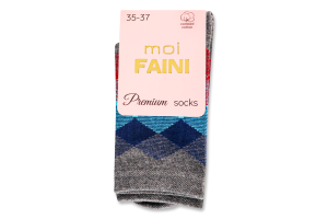 Носки женские Moi Faini №213033 35-37 темно-серый