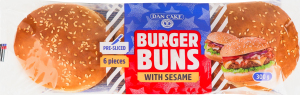 Булочки для гамбургеров пшеничные c кунжутом Dan Cake м/у 6х50г