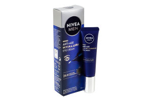 Крем для кожи вокруг глаз антивозрастной Гиалурон Nivea Men 15мл