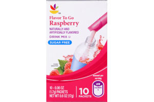 Ahold Raspberry Sugar Free Drink Mix - 10 CT