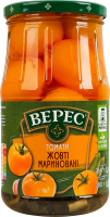 Томаты желтые слабокислые маринованные стерилизованные Верес с/б 760г