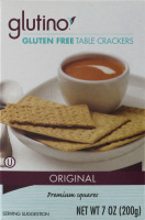 Glutino Gluten Free Table Crackers Original
