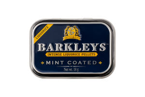 Льодяники Mint coated mini 18г ж/б Barkleys