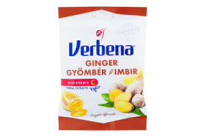 Конфеты мягкие имбирные с витамином C Verbena м/у 60г