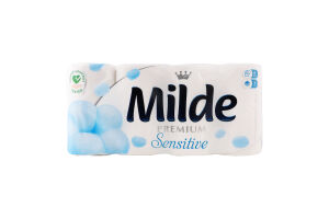 Бумага туалетная 3-х слойная Sensitive Premium Milde 8шт