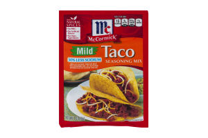McCormick Taco Seasoning Mix Mild 30% Less Sodium