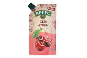 Джем нестерилізований Вишня Верес д/п 140г