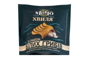 Грінки хвилясті пшенично-житні смажені зі смаком білих грибів, ТМ "Мачо" 80г