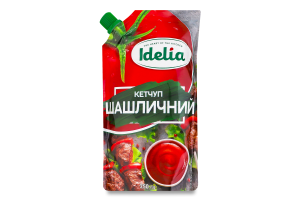 Кетчуп пастеризований Шашличний Idelia д/п 250г