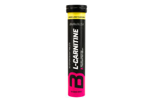 Добавка диетическая шипучая таблетка со вкусом лимона и лайма L-сarnitine BioTechUSA 20шт