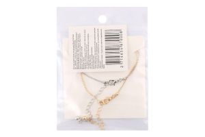 Браслет жовтий метал металевий 40см FHF1629