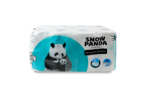 Папір туалетний 3-х шаровий 160 листів Sensitive Extra Care Snow Panda 16шт