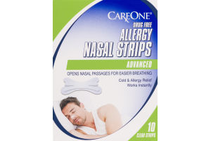 CareOne Allergy Nasal Strips Advanced - 10 CT