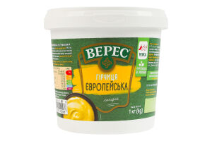 Гірчиця лагідна нестерилізована Європейська Верес відро 1кг